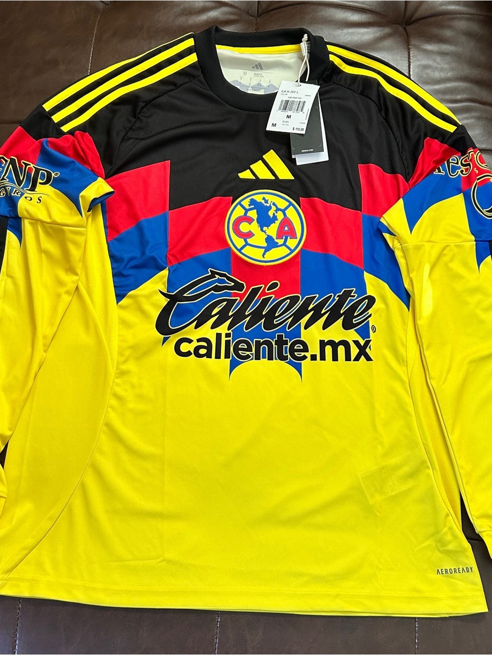 adidas Club América Home Jersey – Yellow/Black/Red/Blue